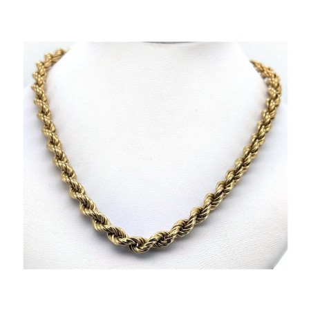 Cadena cordon salomonico de oro 18k 60 cm